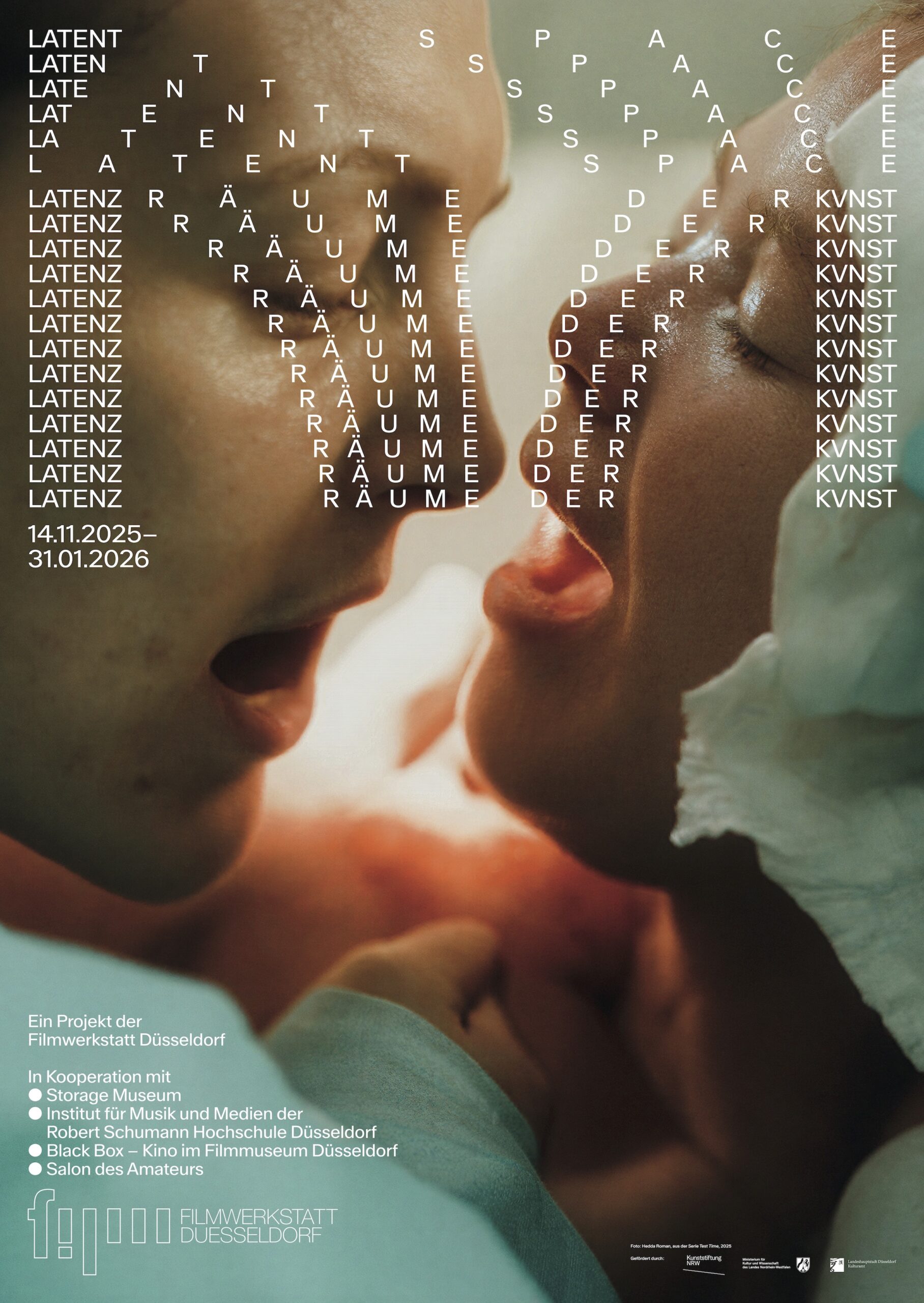 Plakat Latent Space. Latenzräume der Kunst